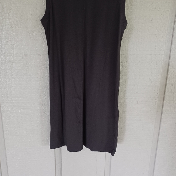 ATM Women Jersey Sleeveless Mini Dress Size S Black Sleeveless Cotton Crew Neck - Picture 8 of 14